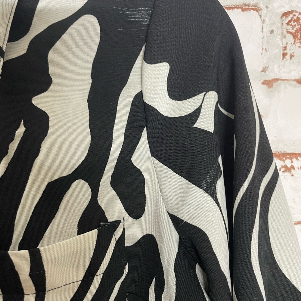 Sincerely Jules Monochrome Patterned Tie Dress - Picture 5 of 5